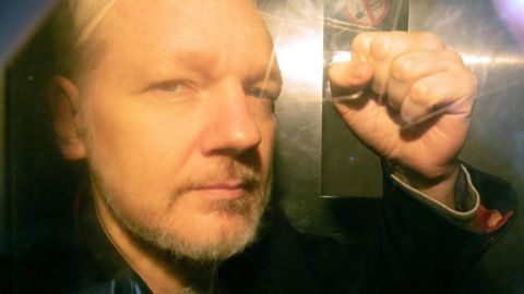 Julian Assange a su llegada al tribunal de Southwark en Londres, Reino Unido.