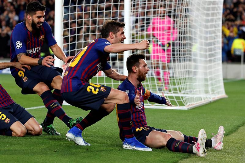 Messi y el Barcelona rozan la final de la Champions League Messi y el Barcelona rozan la final de la Champions League