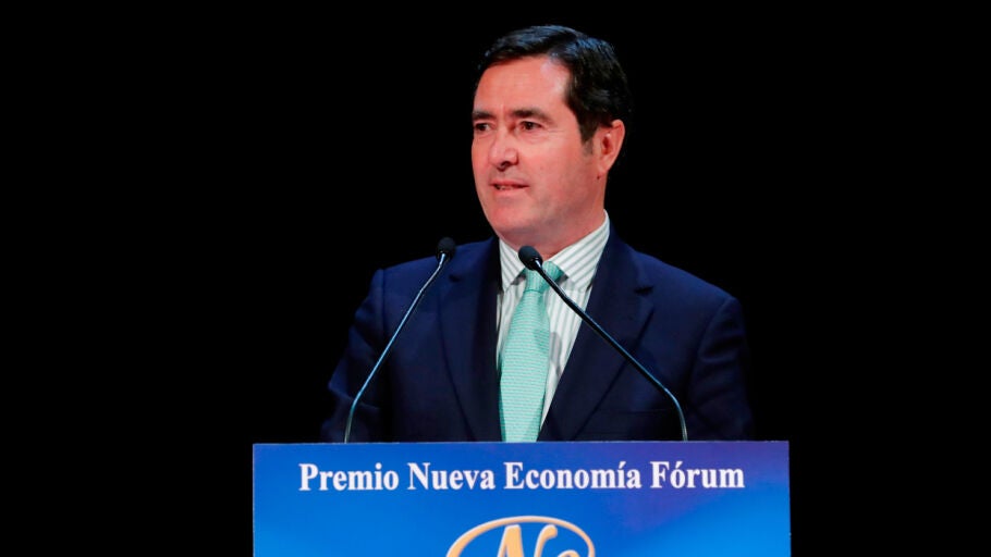 El presidente de la CEOE, Antonio Garamendi
