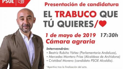 Imagen de la presentaci&oacute;n de candidatura del PSOE de Villanueva del Trabuco.