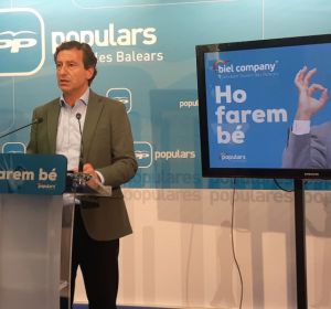Biel Company, líder del PP balear, presenta el eslogan 'Ho farem bé' para los comicios del 26 de mayo Biel Company, líder del PP balear, presenta el eslogan 'Ho farem bé' para los comicios del 26 de mayo