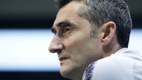 Ernesto Valverde, en rueda de prensa