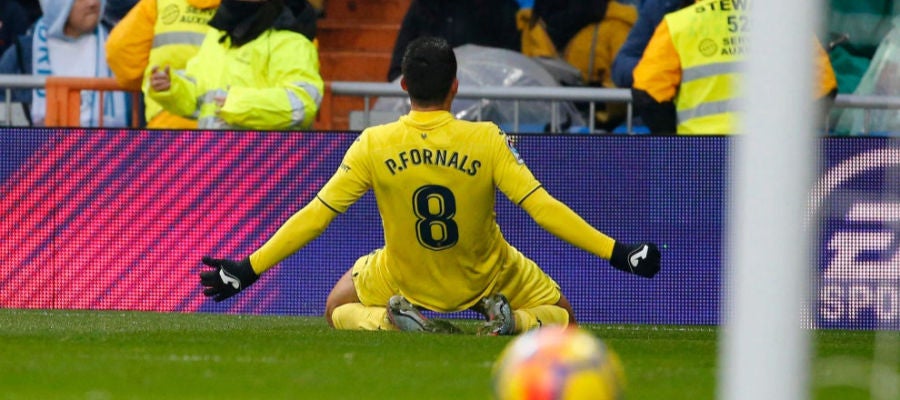 Fornals celebra su gol en el Bernabeu Fornals celebra su gol en el Bernabeu