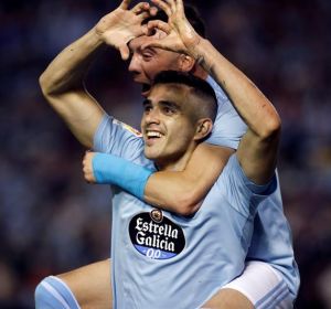 El Celta celebra un gol ante el Barcelona El Celta celebra un gol ante el Barcelona