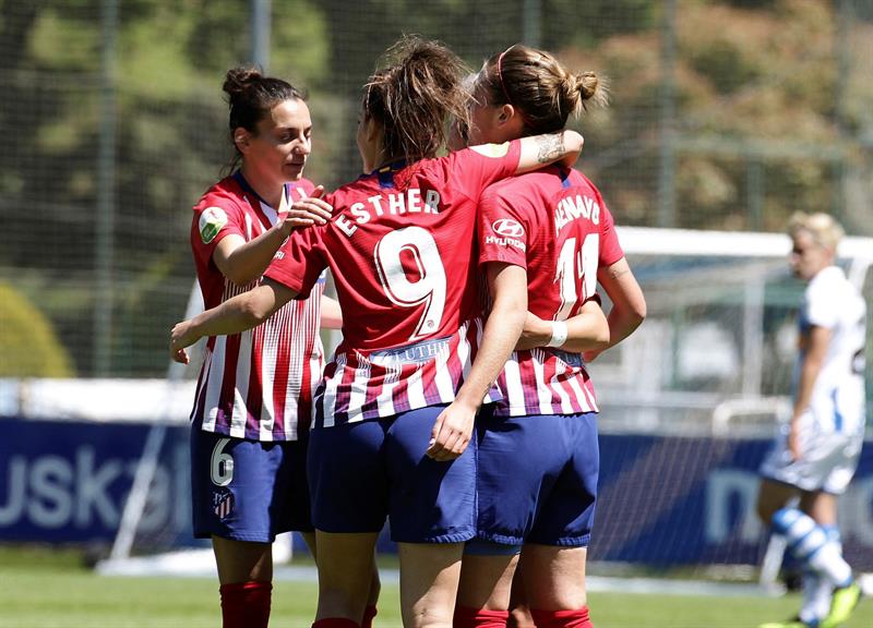 Esther González: "Ahora toca celebrar el título de liga y después ya pensar en la Copa" Esther González: "Ahora toca celebrar el título de liga y después ya pensar en la Copa"