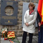 La ministra de Justicia, Dolores Delgado, participando en los actos de recuerdo a las más de 8.000 víctimas españolas del nazismo