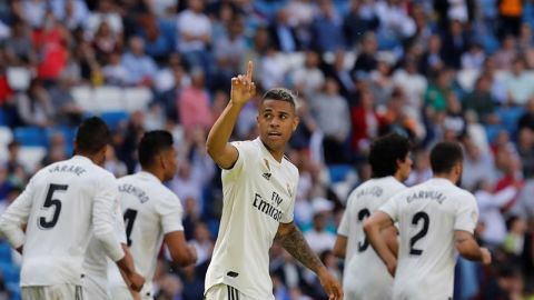Mariano marca ante el Villarreal