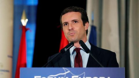 El l&iacute;der del PP, Pablo Casado