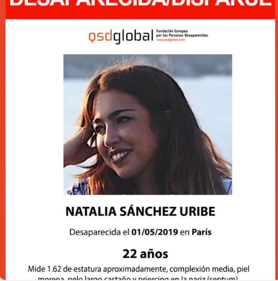 La joven desaparecida en París llevaba un mes diciendo que quería regresar a España porque se sentía observada y perseguida La joven desaparecida en París llevaba un mes diciendo que quería regresar a España porque se sentía observada y perseguida