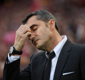 Ernesto Valverde lamenta la derrota del Barcelona Ernesto Valverde lamenta la derrota del Barcelona