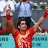 David Ferrer celebra su victoria contra Bautista David Ferrer celebra su victoria contra Bautista