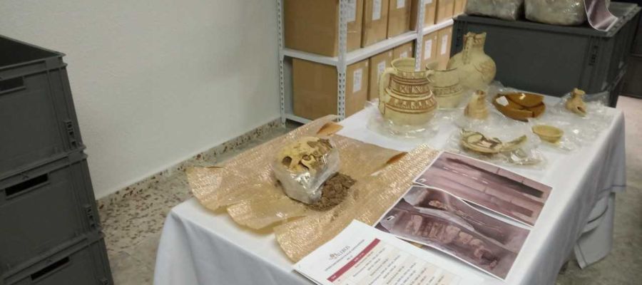 Parte de los restos arqueológicos encontrados en el Mercado Central de Elche. Parte de los restos arqueológicos encontrados en el Mercado Central de Elche.