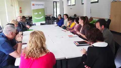 Reunión del grupo municipal de Compromís per Elx en Carrús. Reunión del grupo municipal de Compromís per Elx en Carrús.