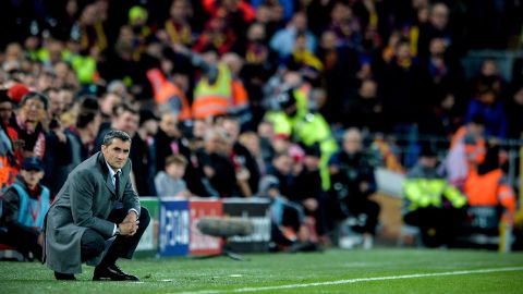El entrenador del FC Barcelona, Ernesto Valverde. 