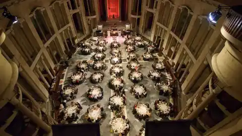 Cena de gala en la iglesia de Laboral Ciudad de la Cultura (Gijón) La Laboral, referente nacional en la organización de eventos