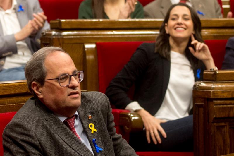 Torra a Arrimadas: "¿Escucha este silencio? Es lo que queda de su paso por el Parlament, la nada" Torra a Arrimadas: "¿Escucha este silencio? Es lo que queda de su paso por el Parlament, la nada"