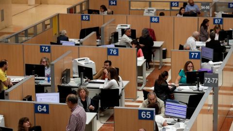 Imagen de archivo de una oficina de la Agencia Tributaria.