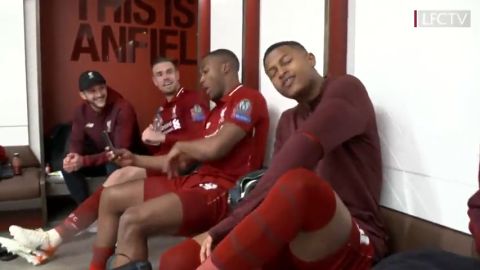 As&iacute; se vivi&oacute; la hist&oacute;rica remontada ante el Barcelona en el vestuario del Liverpool: bailes y muchas sonrisas