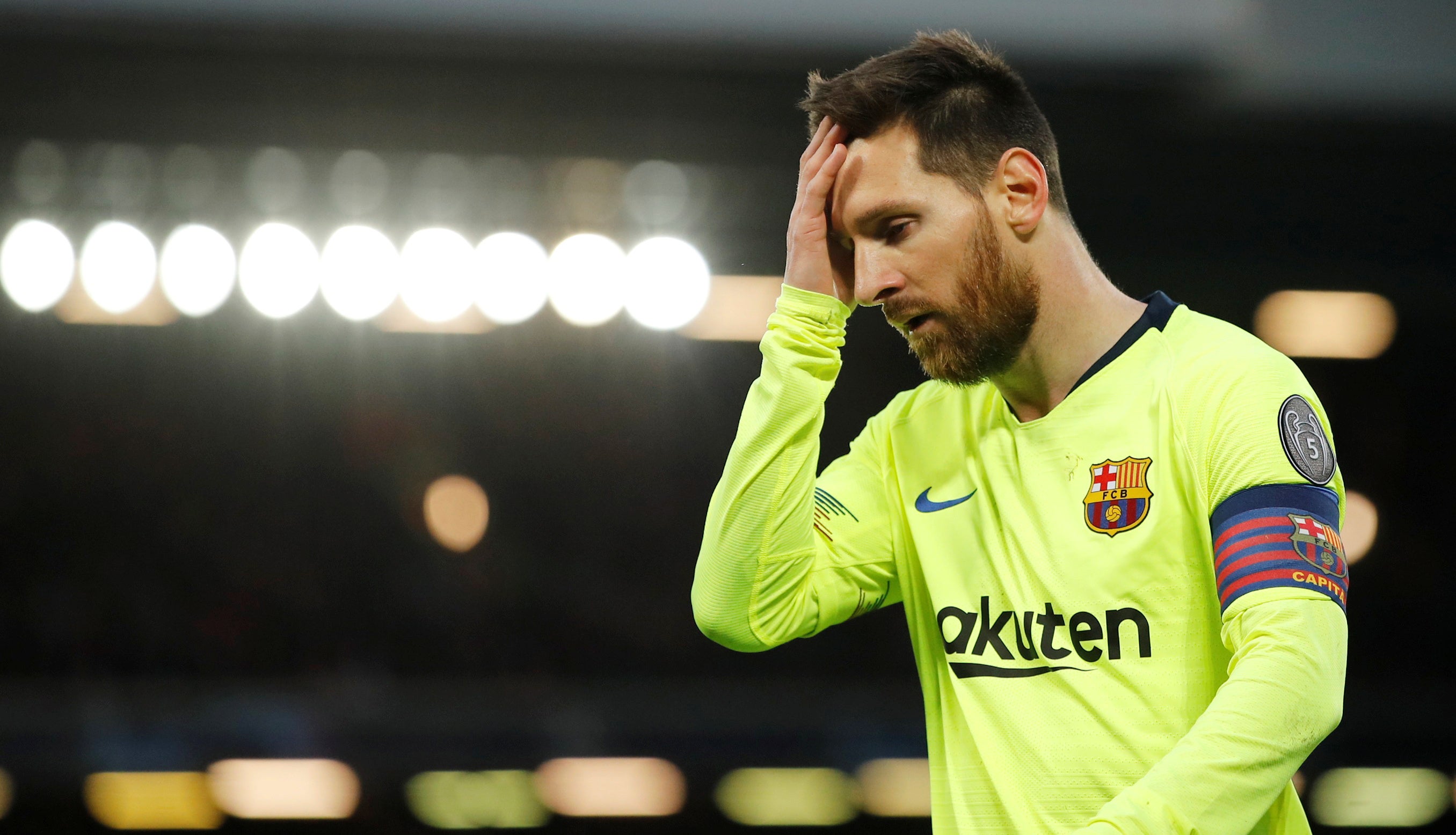 Leo Messi lloró en el vestuario tras la derrota contra el Liverpool en Anfield Leo Messi lloró en el vestuario tras la derrota contra el Liverpool en Anfield