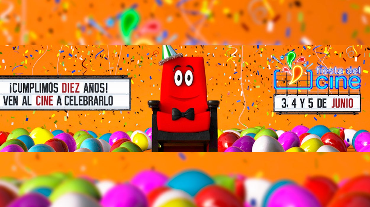 La Fiesta del Cine cumple diez años y lo celebra del 3 al 5 de junio La Fiesta del Cine cumple diez años y lo celebra del 3 al 5 de junio
