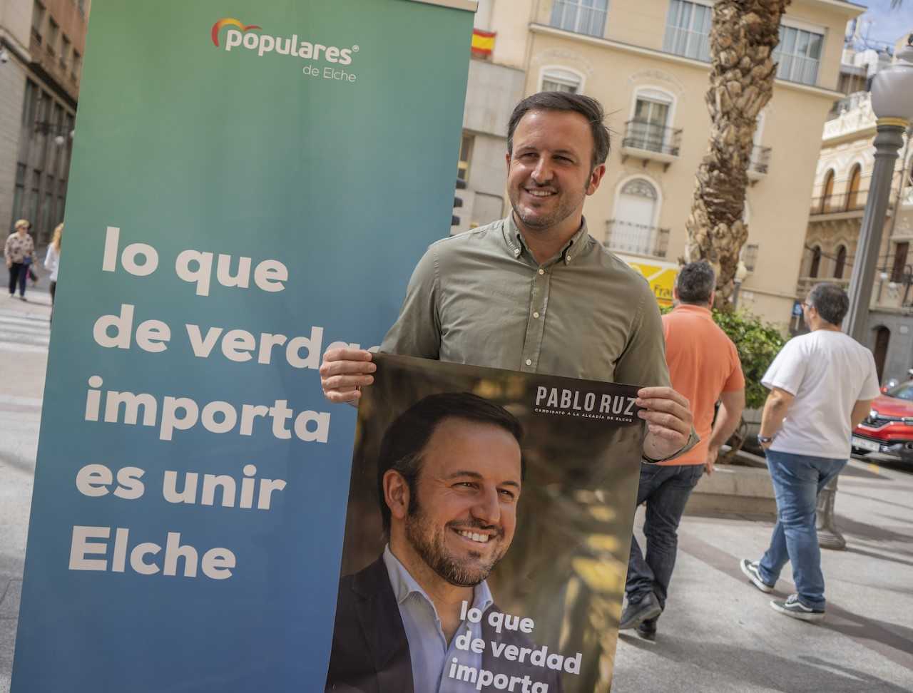 El PP sale a la campaña con el mensaje de que es necesario unir Elche El PP sale a la campaña con el mensaje de que es necesario unir Elche