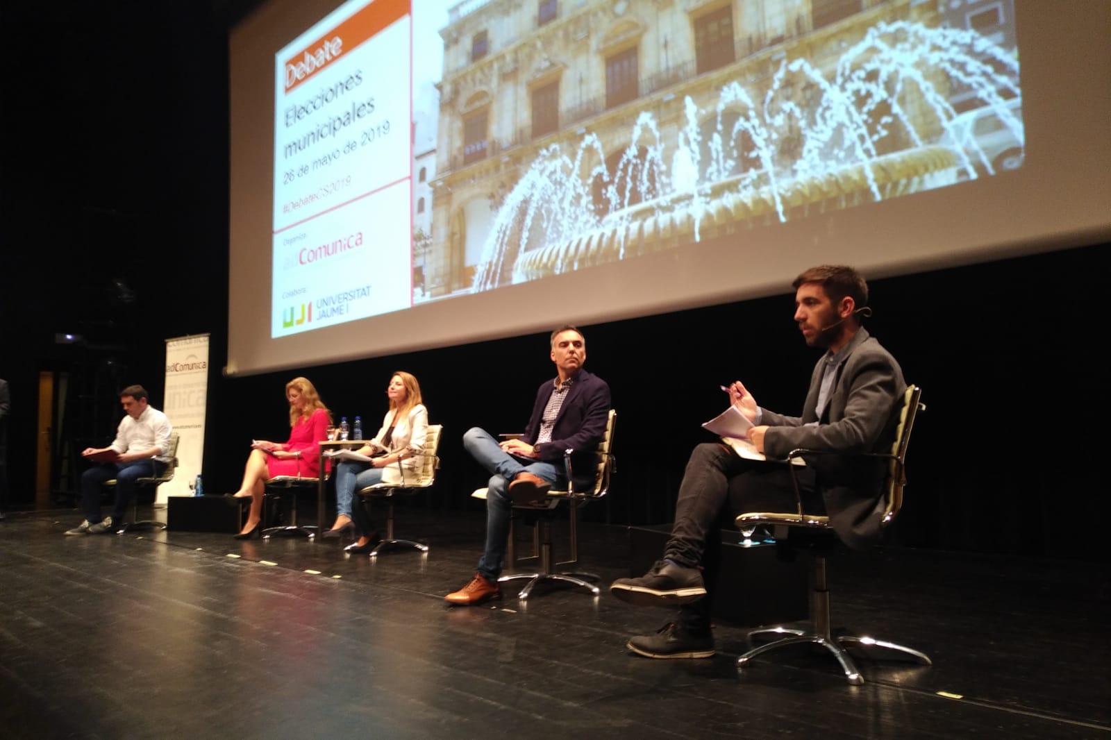 Los candidatos a la alcaldía de Castellón se ven las caras en el debate electoral celebrado en la UJI Los candidatos a la alcaldía de Castellón se ven las caras en el debate electoral celebrado en la UJI