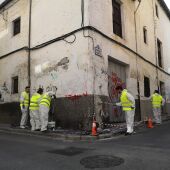 Patrulla antipintadas en Granada