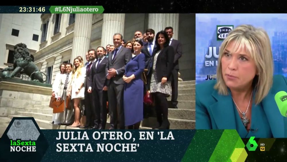 Julia Otero responde a las palabras de Ortega Smith sobre el aborto: "No estoy dispuesta a volver a lo que ya debatimos y ganamos en los 80"