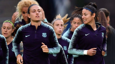 Alexia Putellas y Leila Ouahabi