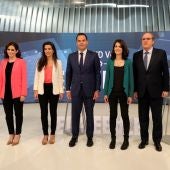 Díaz Ayuso, Monasterio, Aguado, Serra y Gabilondo en el debate de Telemadrid