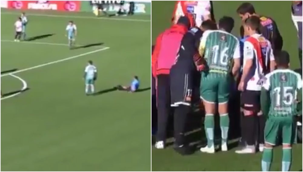 Duras imágenes: un árbitro boliviano muere en pleno partido Duras imágenes: un árbitro boliviano muere en pleno partido