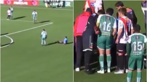 Un &aacute;rbitro boliviano se desploma en pleno partido
