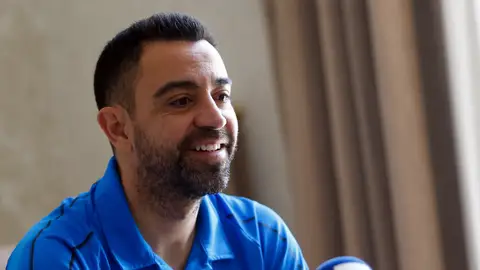 Xavi Hernández, durante una entrevista Xavi Hernández, durante una entrevista