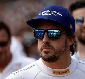 Fernando Alonso, en el trazado de Indianápolis Fernando Alonso, en el trazado de Indianápolis