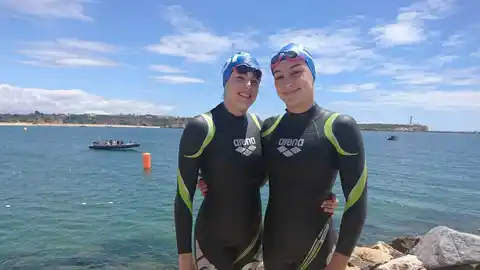 Marina Lázaro y Sara Micó, medallas de bronce en el Campeonato de Portugal. NATACIÓN EN AGUAS ABIERTAS