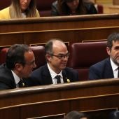 Rull, Turull y Jordi Sánchez hablan con Aitor Esteban
