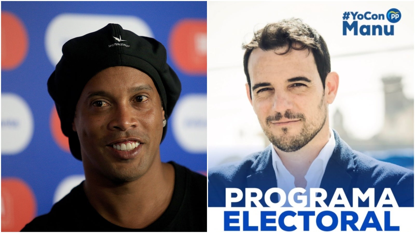 Ronaldinho pide el voto para Manu Reyes, candidato del PP en Castelldefels: "Es la mejor opción" Ronaldinho pide el voto para Manu Reyes, candidato del PP en Castelldefels: "Es la mejor opción"