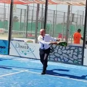 El alcalde de Málaga, un maestro del pádel El alcalde de Málaga, un maestro del pádel