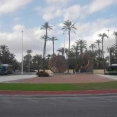 Rotonda de circulación en Elche.