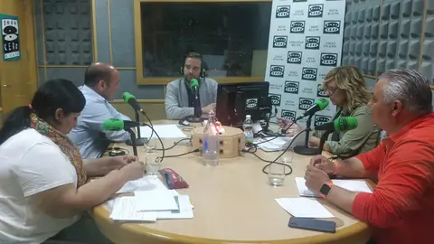Cádiz en la Onda 22/5/2019 Debate de las distintas fuerzas políticas candidatas en las próximas elecciones municipales del 26M. Ana Fernández (Adelante Cádiz), Juancho Ortiz (PP), Mara Rodríguez (PSOE) y Domingo Villero (Ciudadanos). Modera José Antonio Rivas.