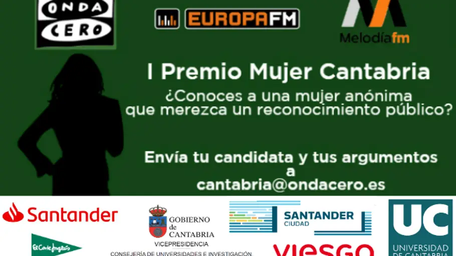 I Premio Mujer Cantabria Nuevo cartel anunciador del Premio
