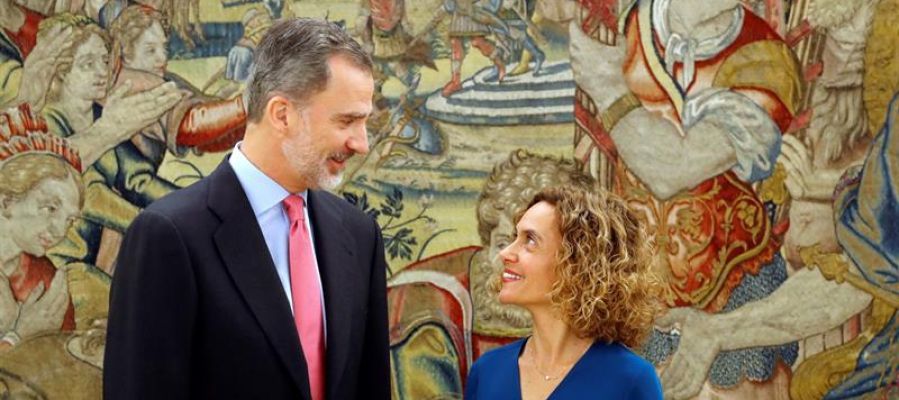 El Rey Felipe VI y la presidenta del Congreso, Meritxell Batet El Rey Felipe VI y la presidenta del Congreso, Meritxell Batet