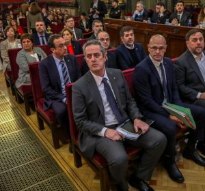 Los líderes independentistas en el juicio del 'procés' celebrado en el Tribunal Supremo. Los líderes independentistas en el juicio del 'procés' celebrado en el Tribunal Supremo.