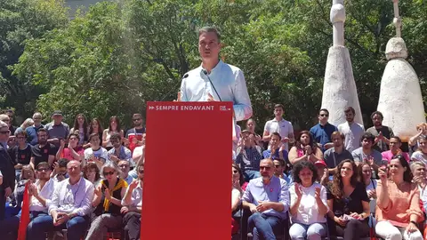 El presidente del Gobierno en funciones, Pedro Sánchez, durante un acto en Palma de Mallorca. El presidente del Gobierno en funciones, Pedro Sánchez, durante un acto en Palma de Mallorca.