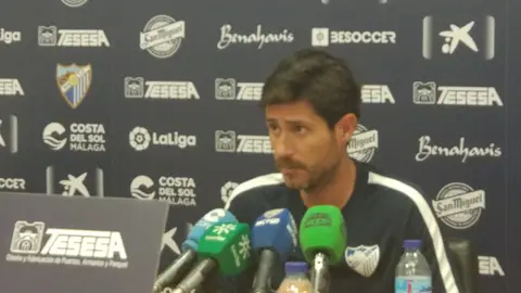 Víctor Sánchez del Amo, entrenador del Málaga CF Víctor Sánchez del Amo, entrenador del Málaga CF