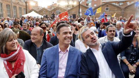 Pedro S&aacute;nchez, en un acto en Barcelona