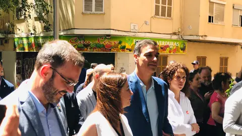 El presidente del Gobierno en funciones, Pedro Sánchez, en su visita a Palma Acto central de campaña del PSIB