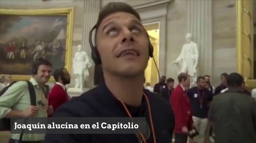 Joaquín alucina en la visita del Betis al Capitolio: "¿Quién c*** ha limpiado el suelo?" Joaquín alucina en la visita del Betis al Capitolio: "¿Quién c*** ha limpiado el suelo?"