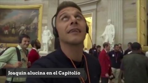 Joaqu&iacute;n alucina en la visita del Betis al Capitolio: "&iexcl;Qu&eacute; barbaridad, hijo!"
