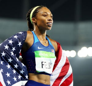 Allyson Felix, durante los Juegos Olímpicos de Río Allyson Felix, durante los Juegos Olímpicos de Río